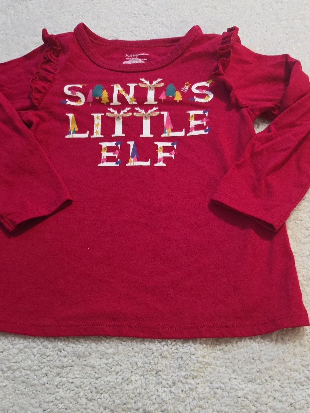 FIRST IMPRESSIONS CHRISTMAS LONG SLEEVED SHIRT